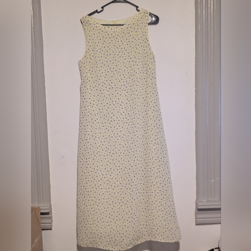 Vintage Sleeveless Polka Dot Dress
